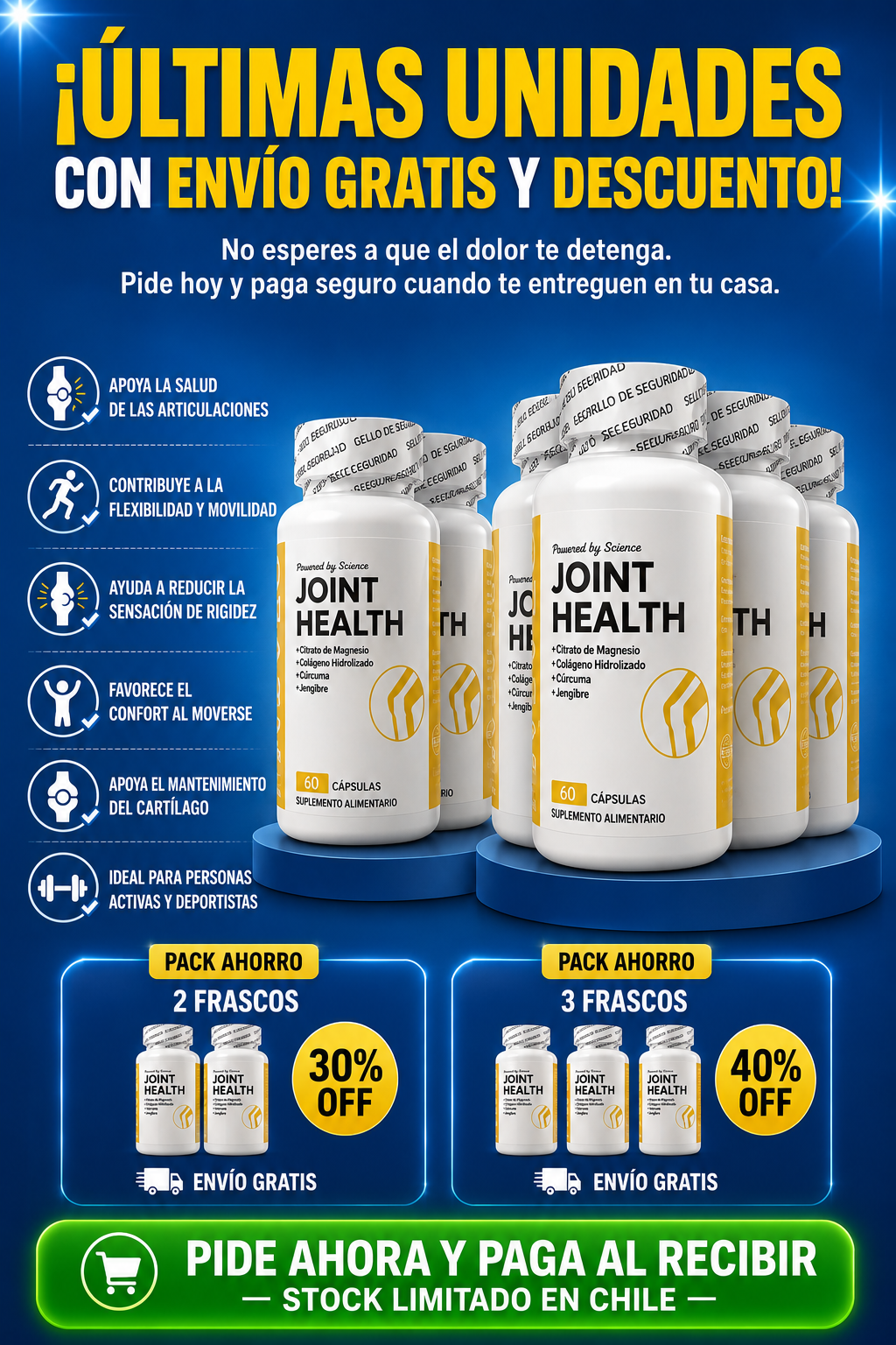 Joint Health — Suplemento para Articulaciones y Movilidad