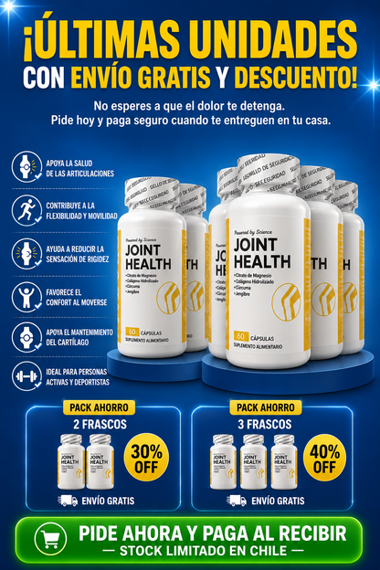 Joint Health — Suplemento para Articulaciones y Movilidad